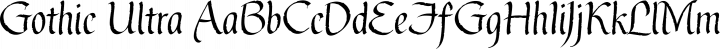 Gothic Ultra Regular free font